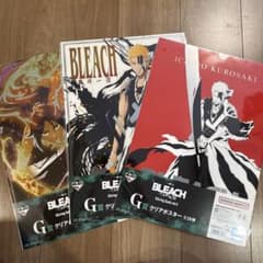 BLEACH 一番くじ G賞クリアポスター 3種　黒崎一護　夜一