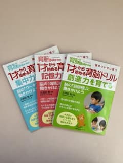 １才から始める育脳ドリル　創造力を育てる　記憶力をきたえる　集中力をやしなうのサムネイル