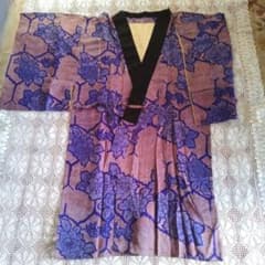 長丹前　昭和時代　手作り 稀少】手縫 昭和レトロ ロングサイズ 半纏 丹前 ねんねこ - メルカリ