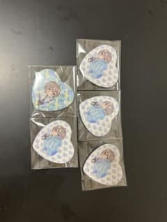 そらびび ハート缶バッジ 5個セット まとめ売りのサムネイル