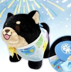 忠犬もちしば　お祭り浴衣BIGぬいぐるみ2　ごま