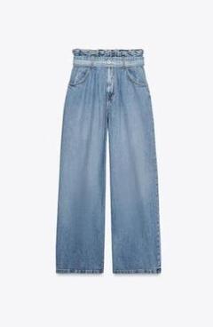 ZARA TRF ペーパーバッグベルト ハイウエストジーンズ - メルカリ