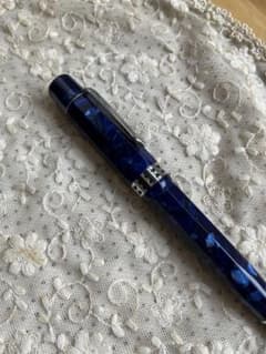 BEXLEY 青いマーブル万年筆 Mのサムネイル