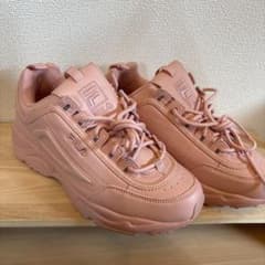 FILA 스니커즈 핑크 레이디스 더드 스니커즈 후저 한국 Y2K