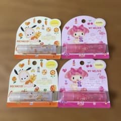 Unopened!マイメロディ Vanilla scent Pochacco Lemon-scented lip balm set