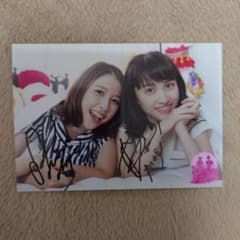 ももいろクローバーZ　百田夏菜子　玉井詩織サイン付き生写真のサムネイル