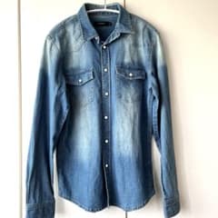 roshell デニムシャツ 長袖 ブルー L メンズのサムネイル