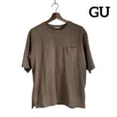 GU ジーユー 半袖 Tシャツ M ブラウン ベージュのサムネイル