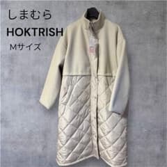 新品タグ付】しまむら HOKTRISH 切り替えロングコート M 高見えコーデ 