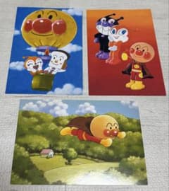 それいけ！アンパンマン ポストカード 3枚セット フレーベル館のサムネイル