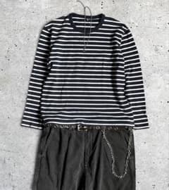 じ*ん様 【90s〜 00s】old uniqlo ボーダーロンT 短丈 希少カ 00s old uniqlo archive y2k 短丈ボーダーロンT - メルカリ