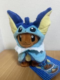 Pokémon Eevee Vaporeon Poncho Plush Toy (Pokémon Center Tag Included)