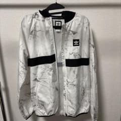 adidas ウィンドブレーカー マーブル柄 L