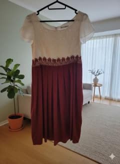 A.R Azalea Rose/レース装飾付きプリーツドレス(定価2万円)のサムネイル