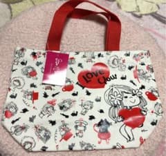 水森亜土　ミニトートバッグ　赤色のサムネイル
