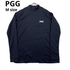 PGG パーリーゲイツ　ゴルフ　ネイビー ハイネックシャツ　春夏