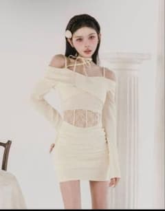 ダーリッチ Darich コルセットレースカットミニワンピース - メルカリ