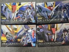 RG ガンプラ 4点セット ダブルオー、エールストライク、ウイング、ゼータ RG ガンプラ 4点セット ダブルオー、エールストライク、ウイング
