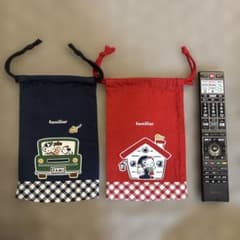 familiar コップ袋 2枚セットのサムネイル