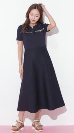 ジルバイ 配色切り替えポロシャツワンピース JILL by STUART ワンピース 配色切り替えポロシャツワンピース