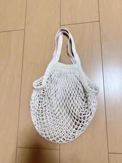 メッシュ エコバッグ アイボリーのサムネイル