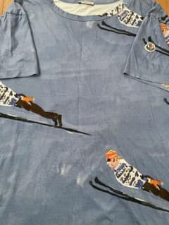 MONCLER スキーヤー柄 Tシャツ ブルーのサムネイル