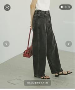 グローバルワーク　GOODデニムバギーパンツのサムネイル