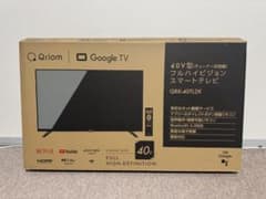 チューナーレステレビ40インチ フルハイビジョン　山善 QRK-40TL2Kのサムネイル