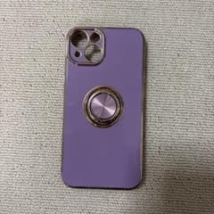 光沢紫色 iPhone14ケース リングスタンド付き Lightning充電器のサムネイル