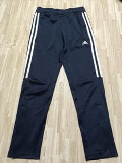 adidas ネイビー ストライプジャージパンツ 140のサムネイル