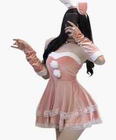 Thumbnail of ウサギコスチューム ピンク サンタコスプレ