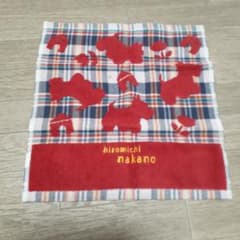 hiromichi nakano タオルハンカチ チェック 犬柄のサムネイル