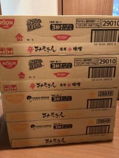 段ボール未開封】日清 みそきん ラーメン 4ケース 濃厚味噌 濃厚辛味噌 