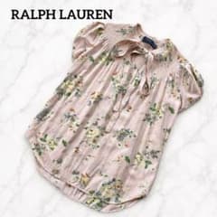POLO RALPH LAUREN 花柄ブラウス パフスリーブ 肩スリット 総柄のサムネイル