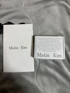 Matin Kim ブラックレザー カードケース