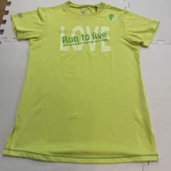 New Balance ランニングTシャツ Mサイズ ライムイエローのサムネイル