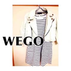 WEGO ジーンズジャケット白のサムネイル