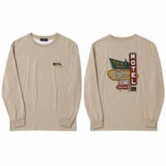 【美品】BACK NUMBER ロングTシャツ ベージュ　Lのサムネイル