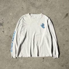 SANTA CRUZ 스크리밍 핸드 긴팔 롱 T 컷소 그레이 L