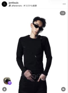 Jent Louis ブラック 長袖Tシャツ - メルカリ