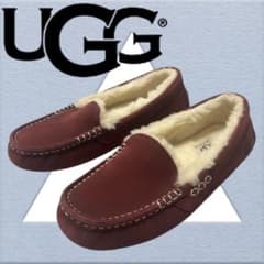 UGG レディース バーガンディ モカシン ファーのサムネイル