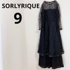 ソルリリック　長袖ドレス　【9】 レース　レーヨン混　キュプラ混　結婚式