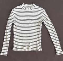 UNIQLO リブネックT ボーダー