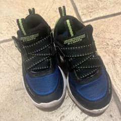 【光る！】SKECHERS S-Lights スニーカー 青黒緑のサムネイル