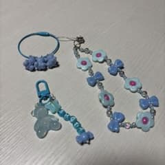 snowman 渡辺翔太　ハンドメイド ビーズ　ストラップ チャーム