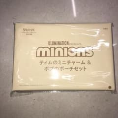 sweet3月号付録 のみ　ミニオン ポーチ&チャームのサムネイル