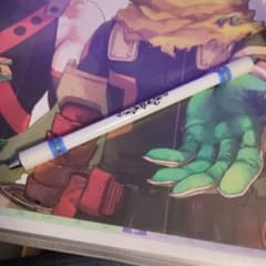 ペン回し専用ペン ホワイト×ブルーのサムネイル