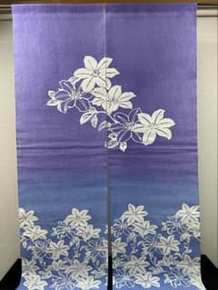 新品】 ろうけつ染め 本麻のれん - メルカリ