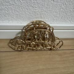 ヤクルトスワローズ　つば九郎　ヘアクリップ　ゴールドのサムネイル