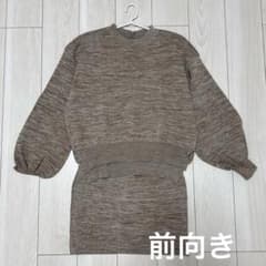 ブラウン バルーンスリーブ セットアップのサムネイル